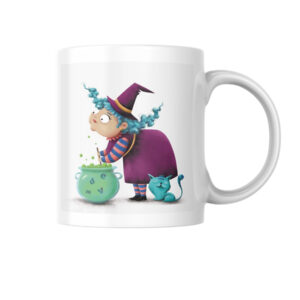 Taza “Bruja Mágica y su Gato” – Edición Encantada