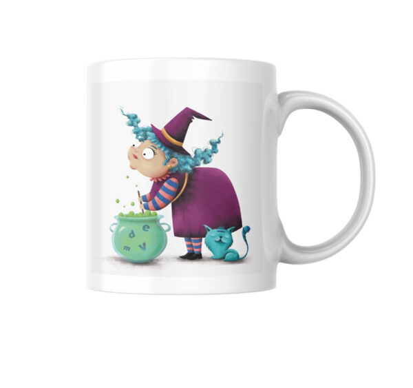 Taza “Bruja Mágica y su Gato” – Edición Encantada