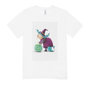 Camiseta “Bruja Encantada y su Gato” – Edición Mágica